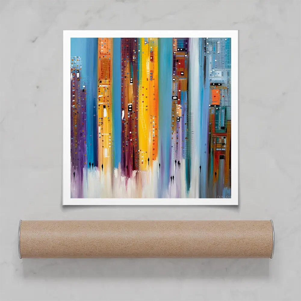 City Inspiration Square Art Print City Inspiration Square Art Print wall art product Ekaterina Ermilkina
