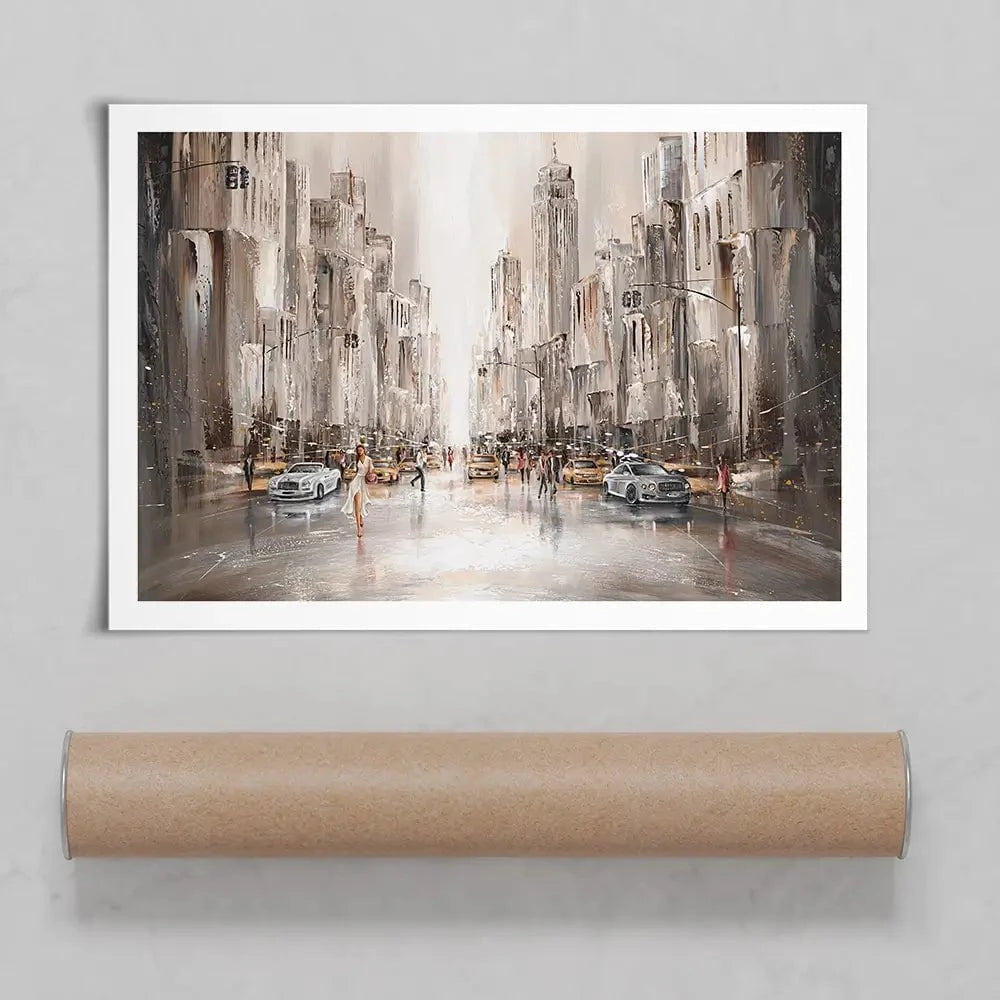 City Life New York Art Print City Life New York Art Print wall art product Isabella Karolewicz