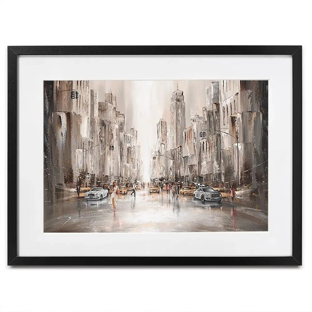 City Life New York Framed Art Print City Life New York Framed Art Print wall art product Isabella Karolewicz