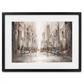 City Life New York Framed Art Print City Life New York Framed Art Print wall art product Isabella Karolewicz