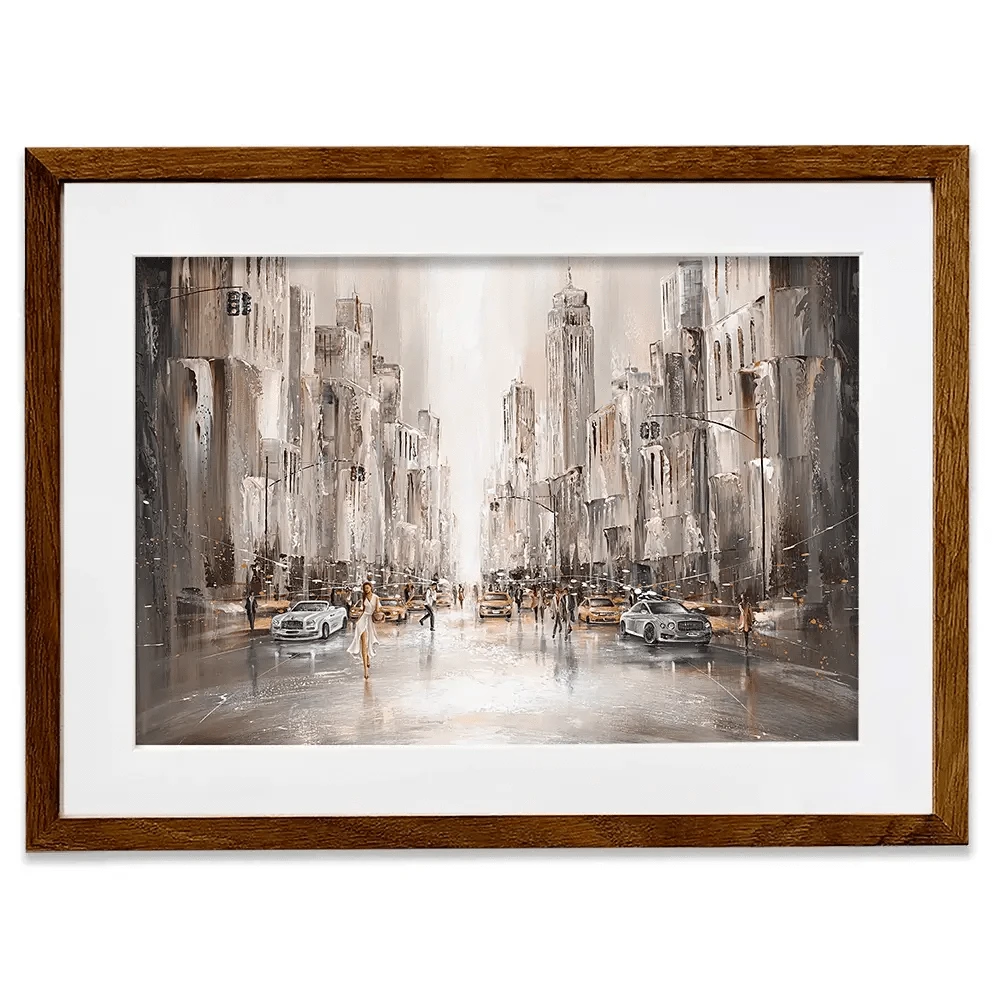 City Life New York Framed Art Print City Life New York Framed Art Print wall art product Isabella Karolewicz