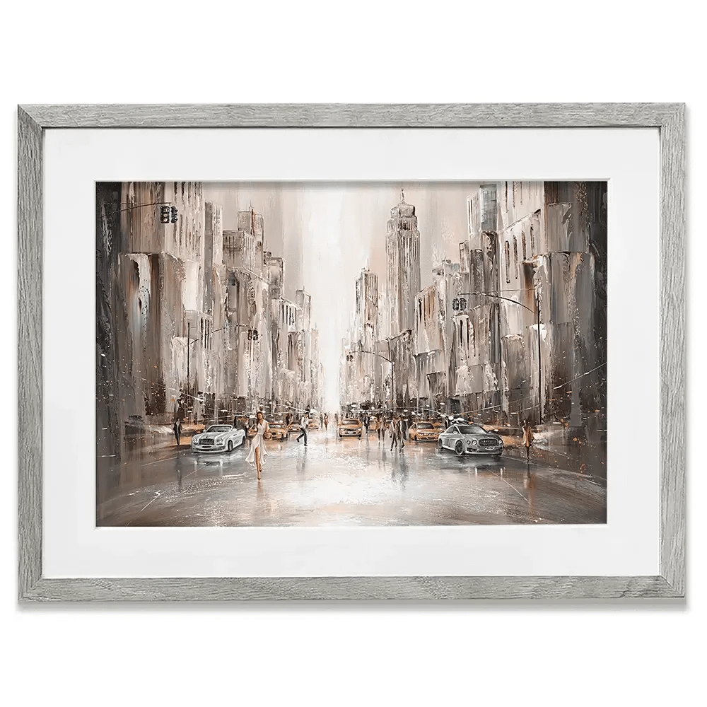 City Life New York Framed Art Print City Life New York Framed Art Print wall art product Isabella Karolewicz