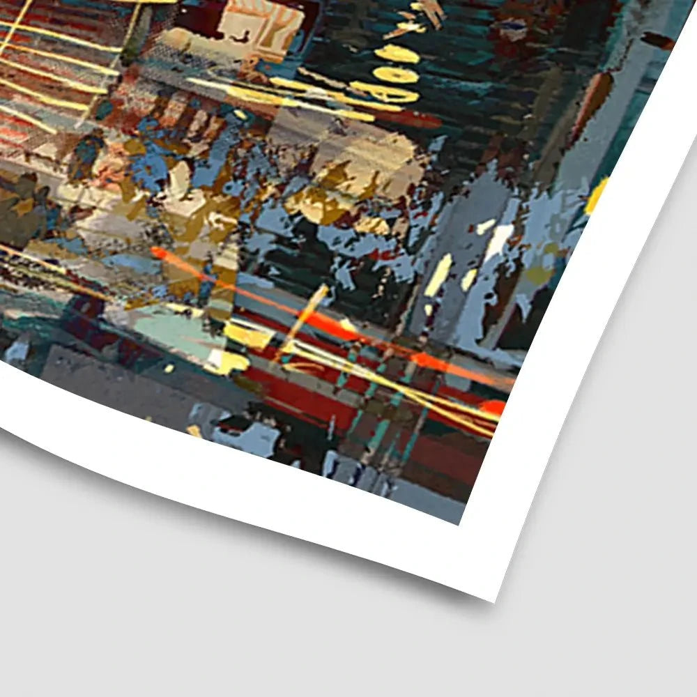 City Lights At Night Art Print City Lights At Night Art Print wall art product Tithi Luadthong / Shutterstock