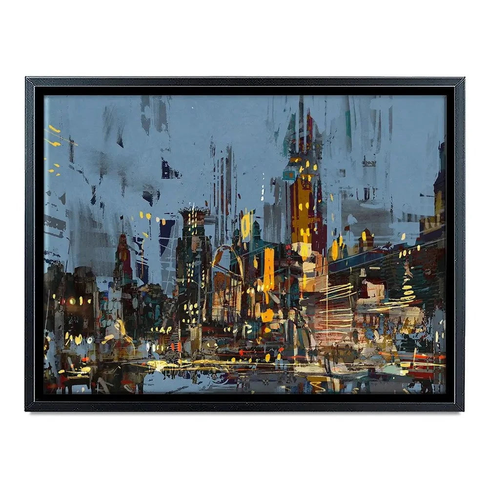 City Lights At Night Canvas Print City Lights At Night Canvas Print wall art product Tithi Luadthong / Shutterstock