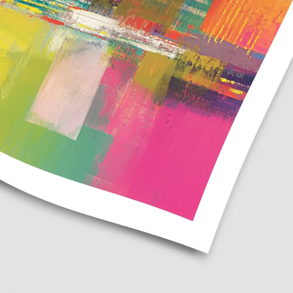 City Lights At Night Time Art Print City Lights At Night Time Art Print wall art product Chromatic Storm Studio