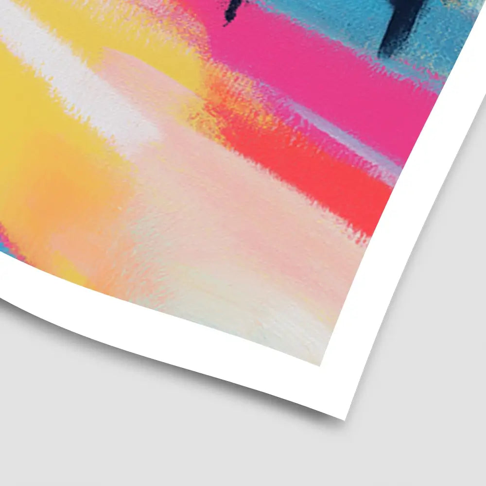 City Lights Blur Art Print City Lights Blur Art Print wall art product Chromatic Storm Studio