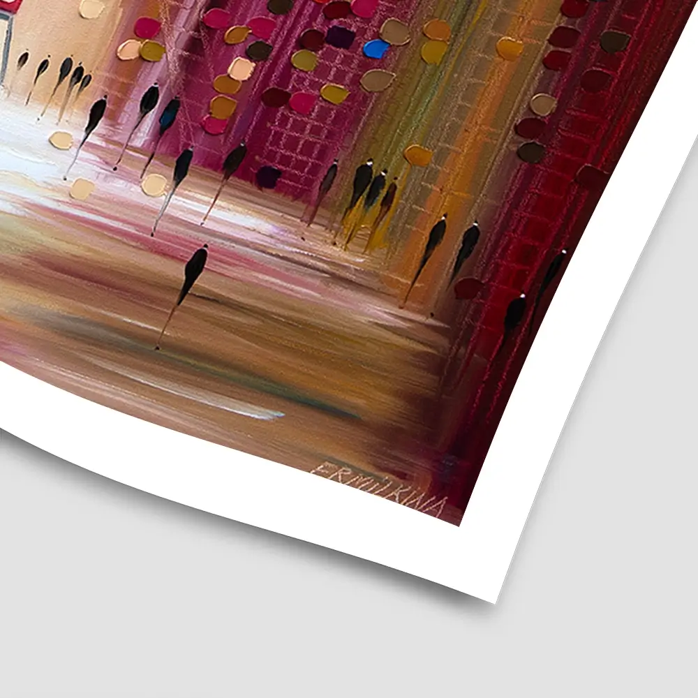 City Love Square Art Print City Love Square Art Print wall art product Ekaterina Ermilkina