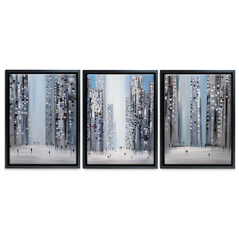 City Pulse Trio Canvas Print City Pulse Trio Canvas Print wall art product Ekaterina Ermilkina