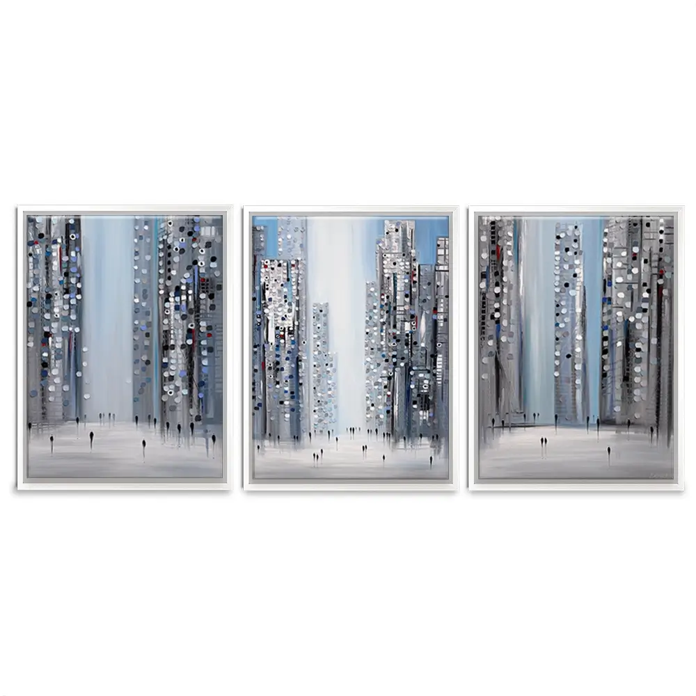 City Pulse Trio Canvas Print City Pulse Trio Canvas Print wall art product Ekaterina Ermilkina