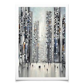 City Reflections Art Print City Reflections Art Print wall art product Ekaterina Ermilkina