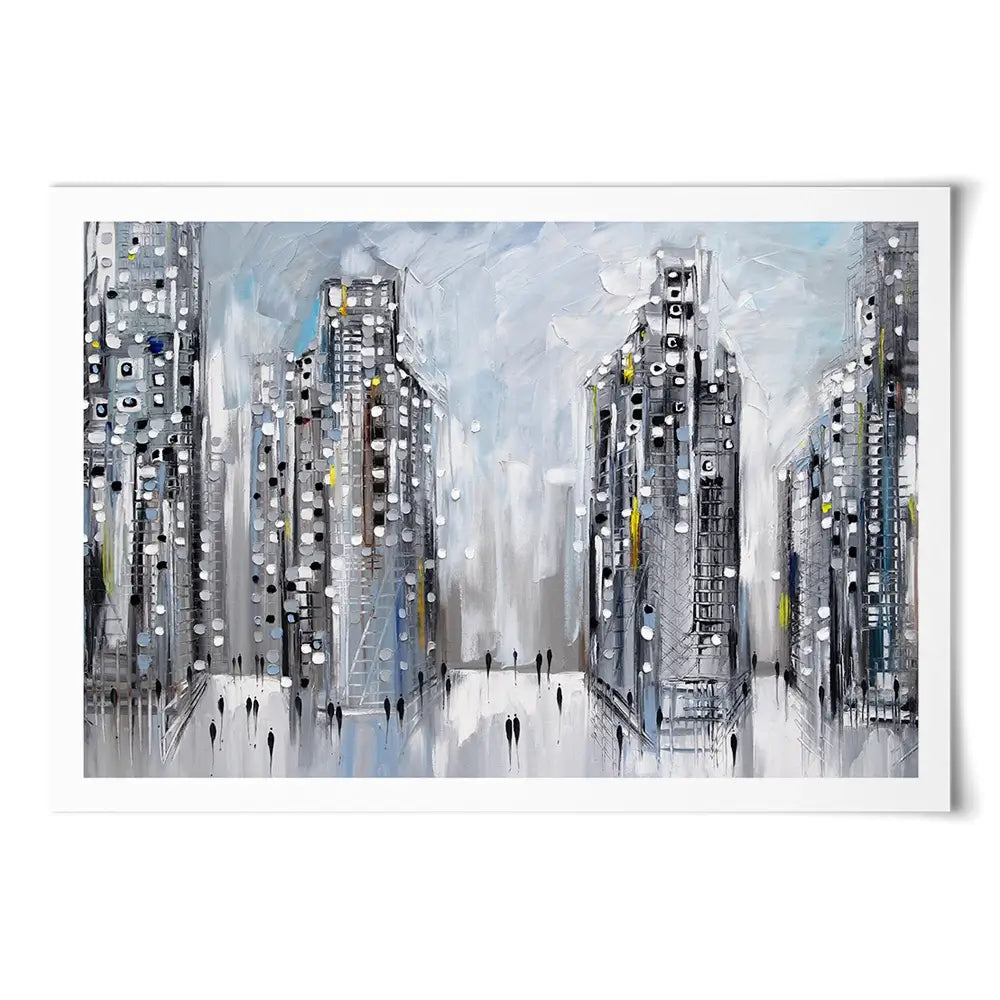 City Street Scene Art Print City Street Scene Art Print wall art product Ekaterina Ermilkina