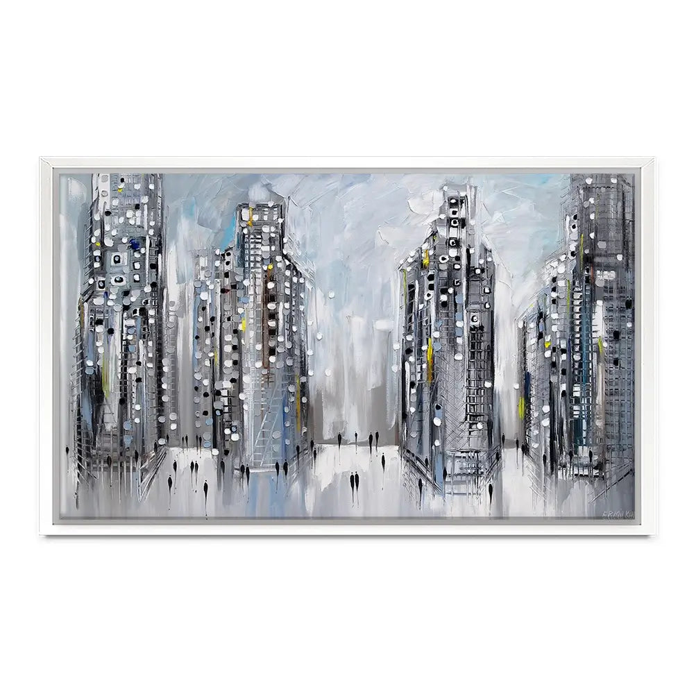 City Street Scene Canvas Print City Street Scene Canvas Print wall art product Ekaterina Ermilkina