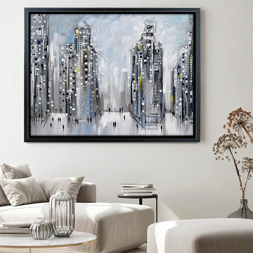 City Street Scene Canvas Print City Street Scene Canvas Print wall art product Ekaterina Ermilkina