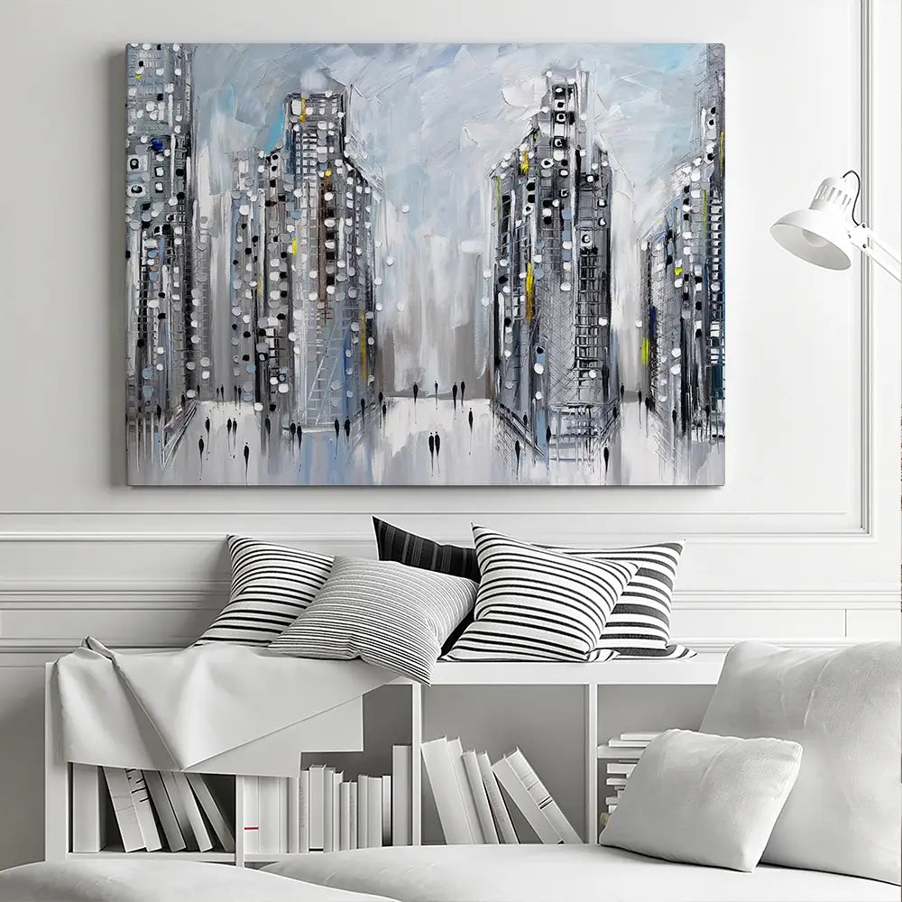 City Street Scene Canvas Print City Street Scene Canvas Print wall art product Ekaterina Ermilkina