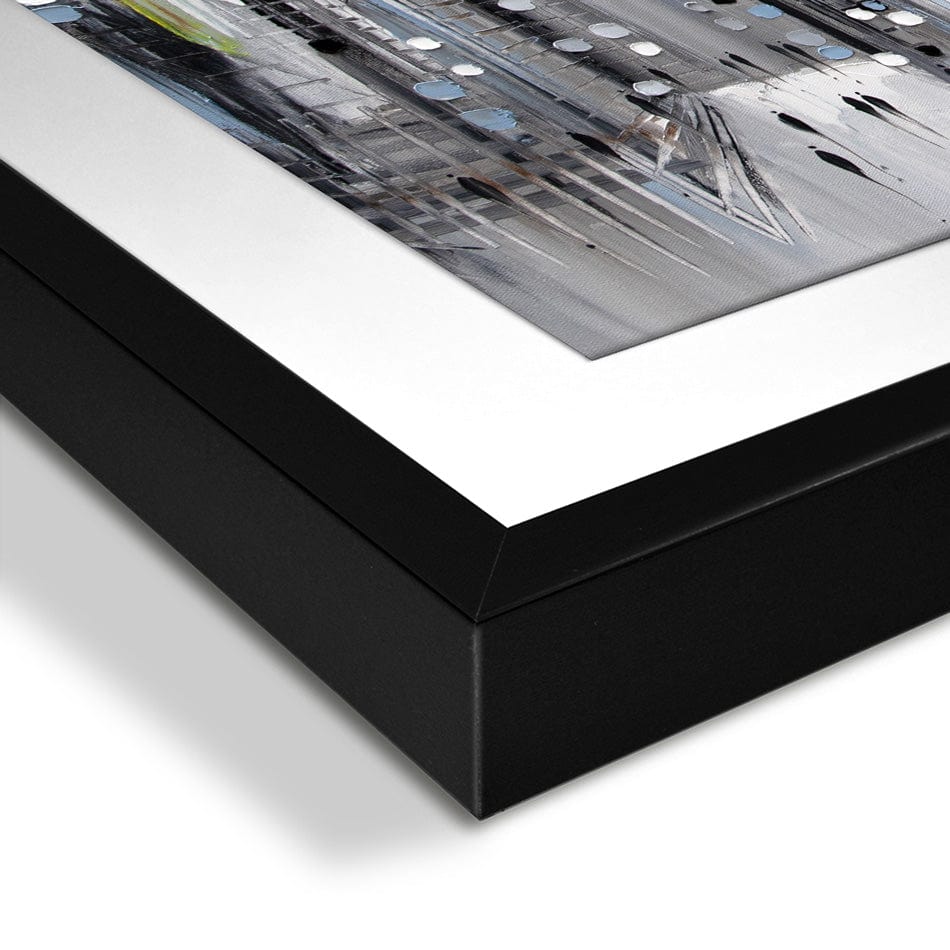 City Street Scene Framed Art Print wall art product Ekaterina Ermilkina / Independent