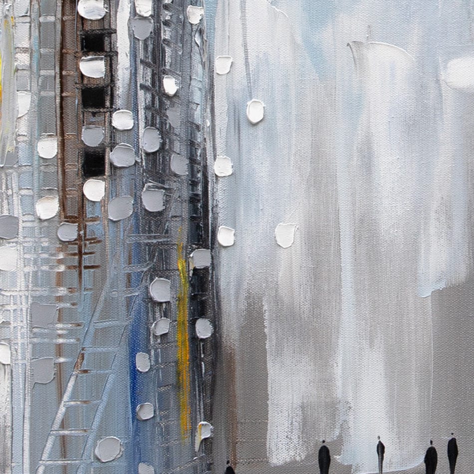 City Street Scene Framed Art Print wall art product Ekaterina Ermilkina / Independent