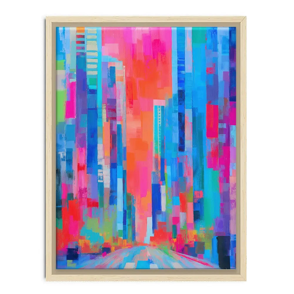 City Sunrise In Colour Canvas Print City Sunrise In Colour Canvas Print wall art product Chromatic Storm Studio