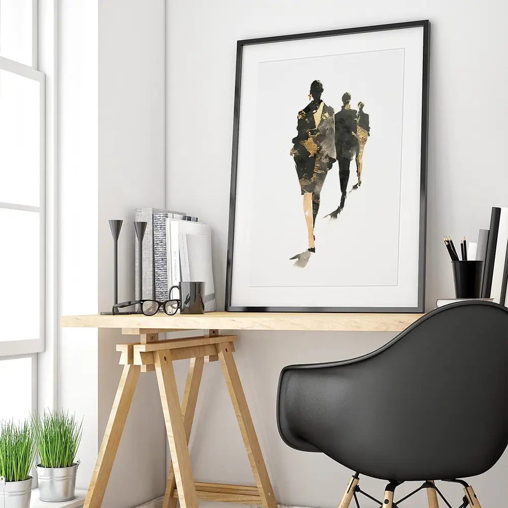 City Walkers Framed Art Print City Walkers Framed Art Print wall art product Svetlana Aleynikova