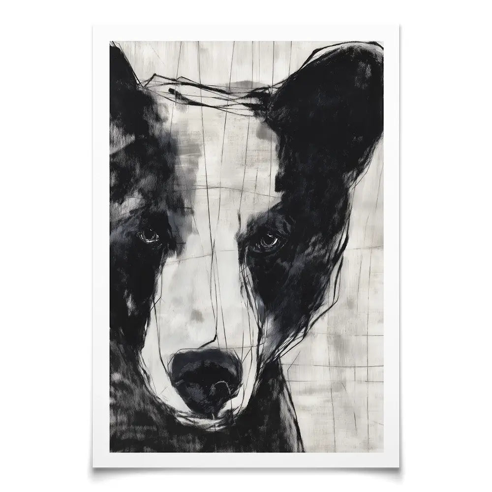 Close Up Bear Portrait Art Print Close Up Bear Portrait Art Print wall art product Chromatic Storm Studio