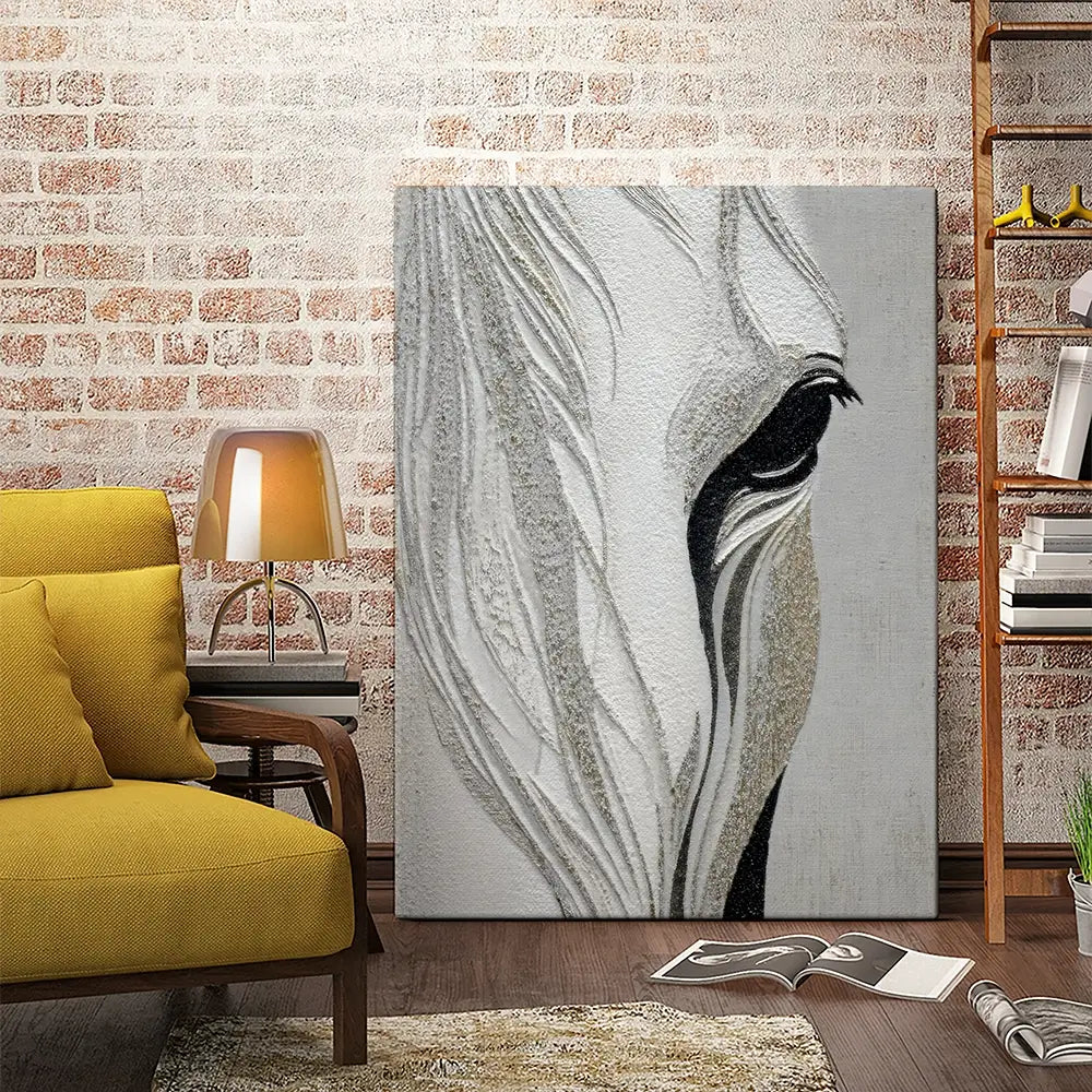 Close Up Horse Canvas Print Close Up Horse Canvas Print wall art product LSR Design Studio - Independent