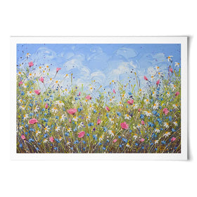 Clouds Over Daisies Art Print Clouds Over Daisies Art Print wall art product Olga Tkachyk