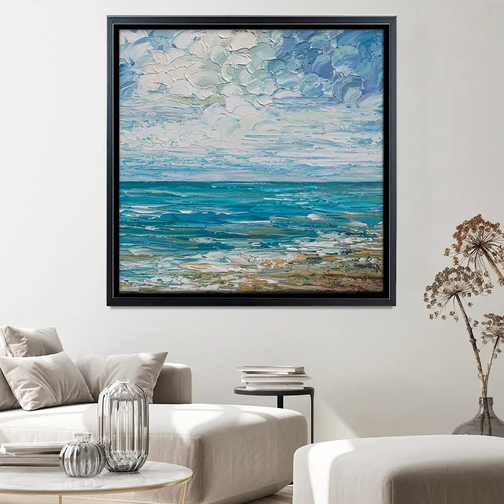 Clouds Square Canvas Print Clouds Square Canvas Print wall art product Art Print Shop