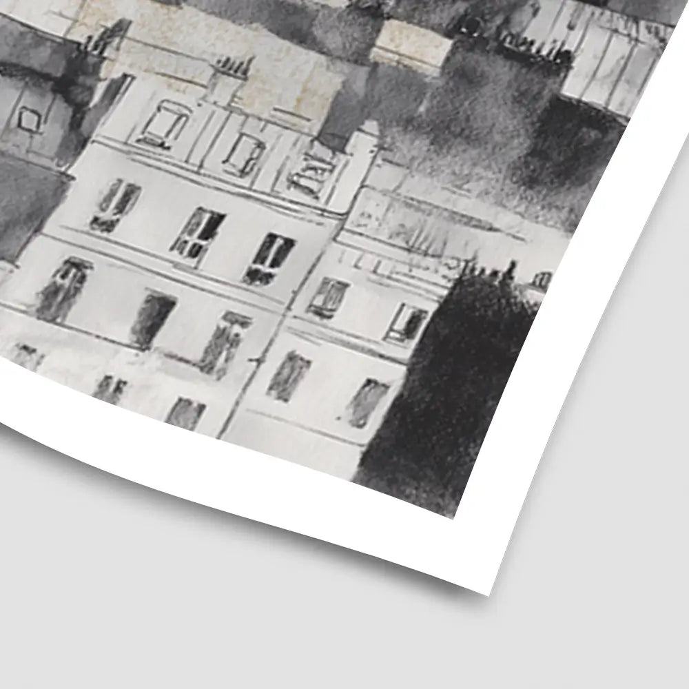 Cloudy Paris Art Print Cloudy Paris Art Print wall art product Chromatic Storm Studio