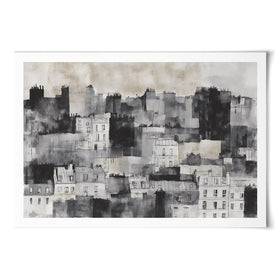 Cloudy Paris Art Print Cloudy Paris Art Print wall art product Chromatic Storm Studio