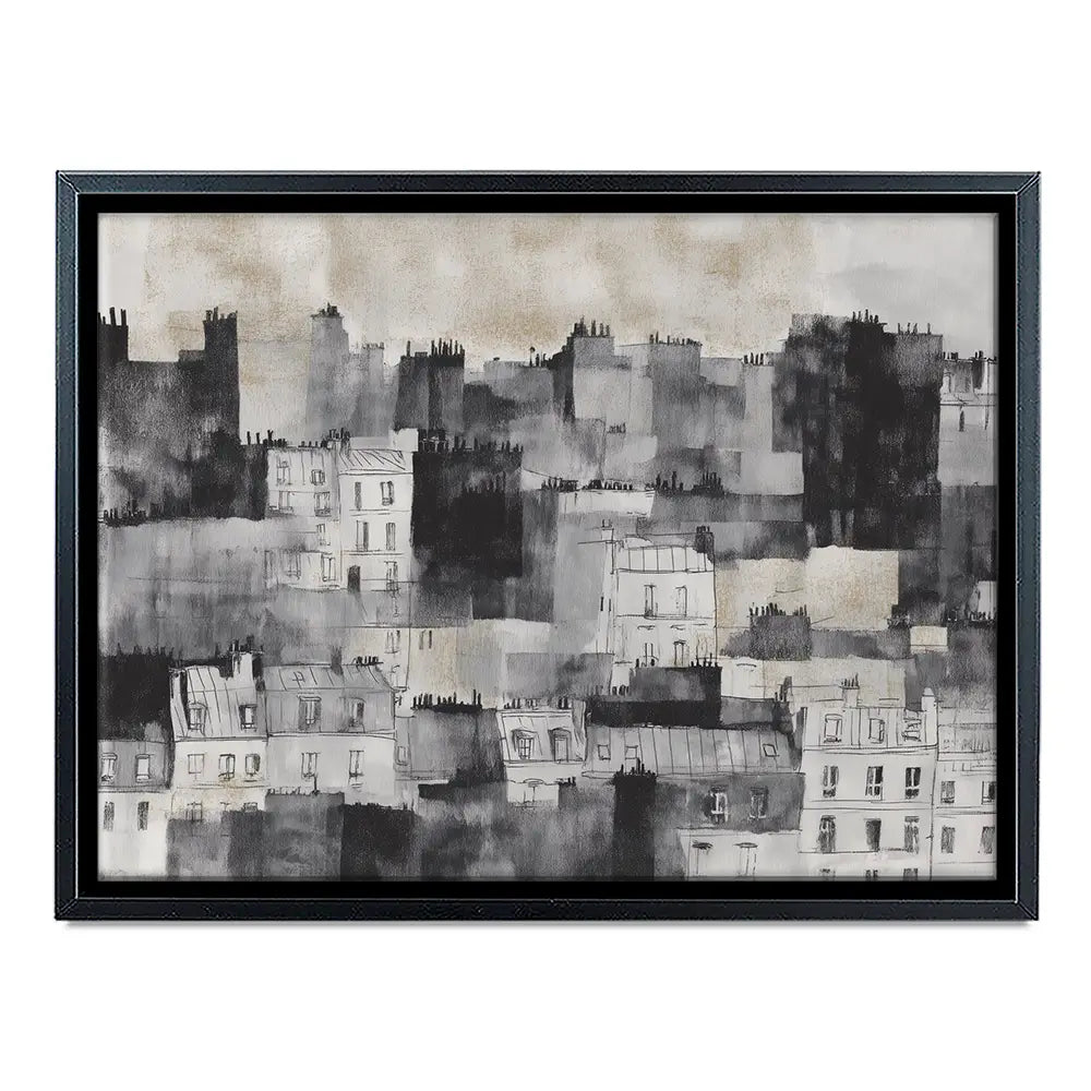 Cloudy Paris Canvas Print Cloudy Paris Canvas Print wall art product Chromatic Storm Studio