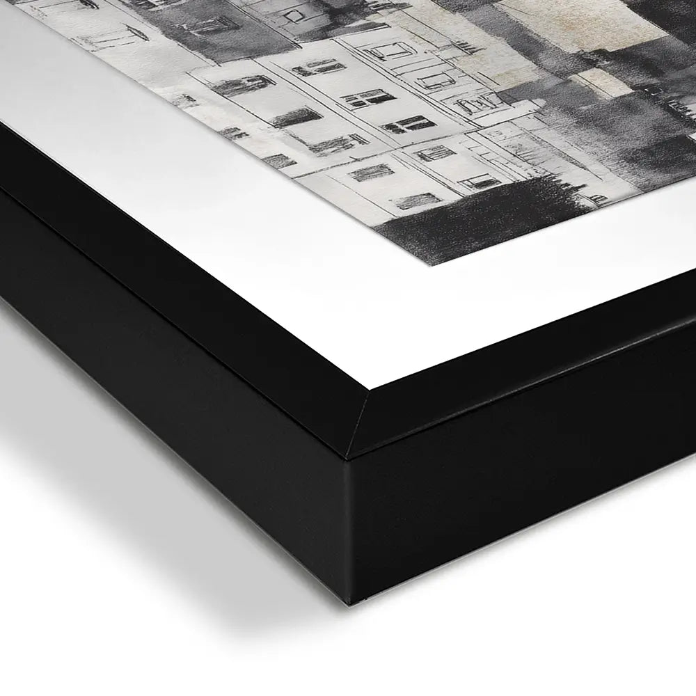 Cloudy Paris Framed Art Print Cloudy Paris Framed Art Print wall art product Chromatic Storm Studio
