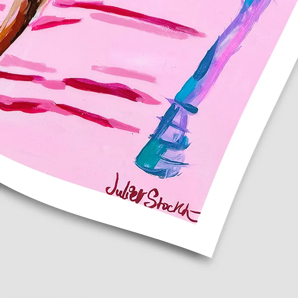 Club Tropicana Square Art Print Club Tropicana Square Art Print wall art product Juliet Stockton