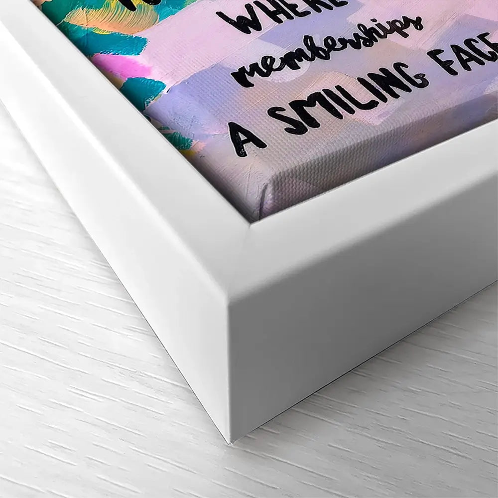 Club Tropicana Square Canvas Print Club Tropicana Square Canvas Print wall art product Juliet Stockton