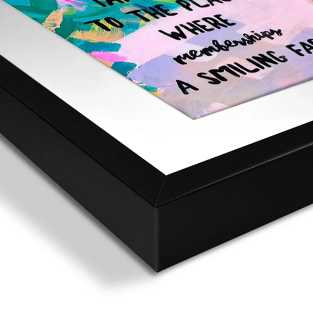 Club Tropicana Square Framed Art Print Club Tropicana Square Framed Art Print wall art product Juliet Stockton