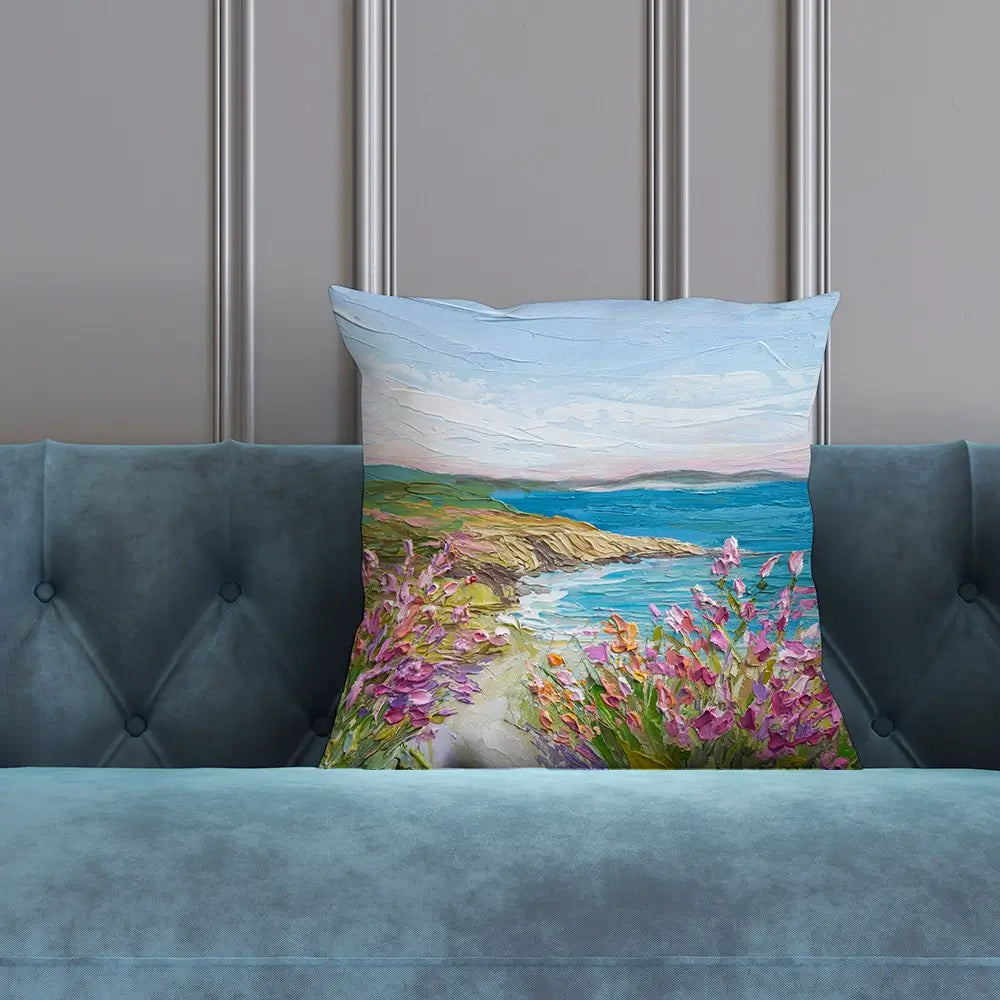 Coastal Blooms Cushion Coastal Blooms Cushion wall art product Olga Tkachyk