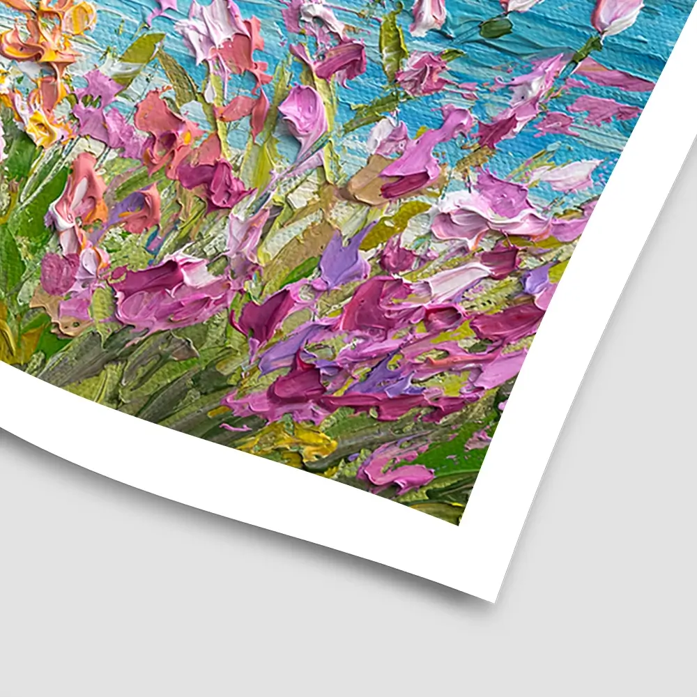 Coastal Blooms Square Art Print Coastal Blooms Square Art Print wall art product Olga Tkachyk