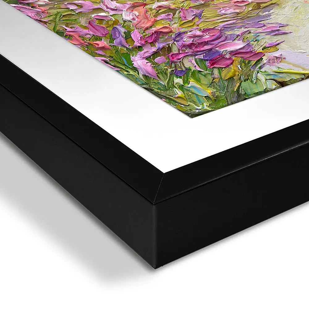 Coastal Blooms Square Framed Art Print Coastal Blooms Square Framed Art Print wall art product Olga Tkachyk