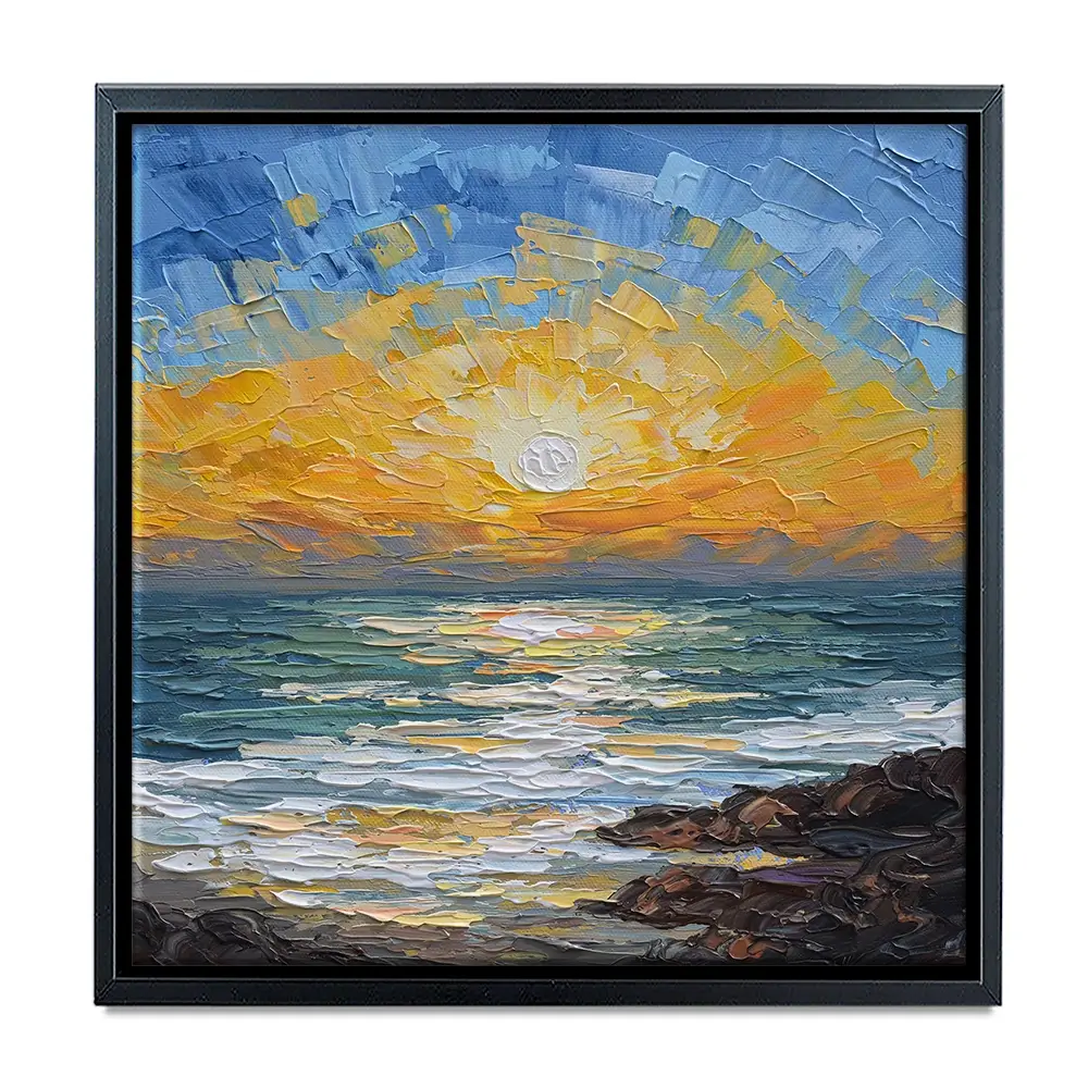 Coastal Calm Square Canvas Print Coastal Calm Square Canvas Print wall art product Olga Tkachyk