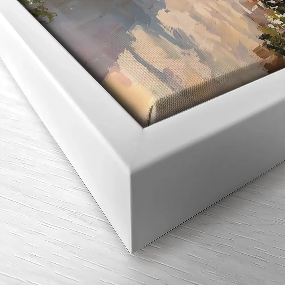 Coastal City Strip Canvas Print Coastal City Strip Canvas Print wall art product Art by Özge - Independent