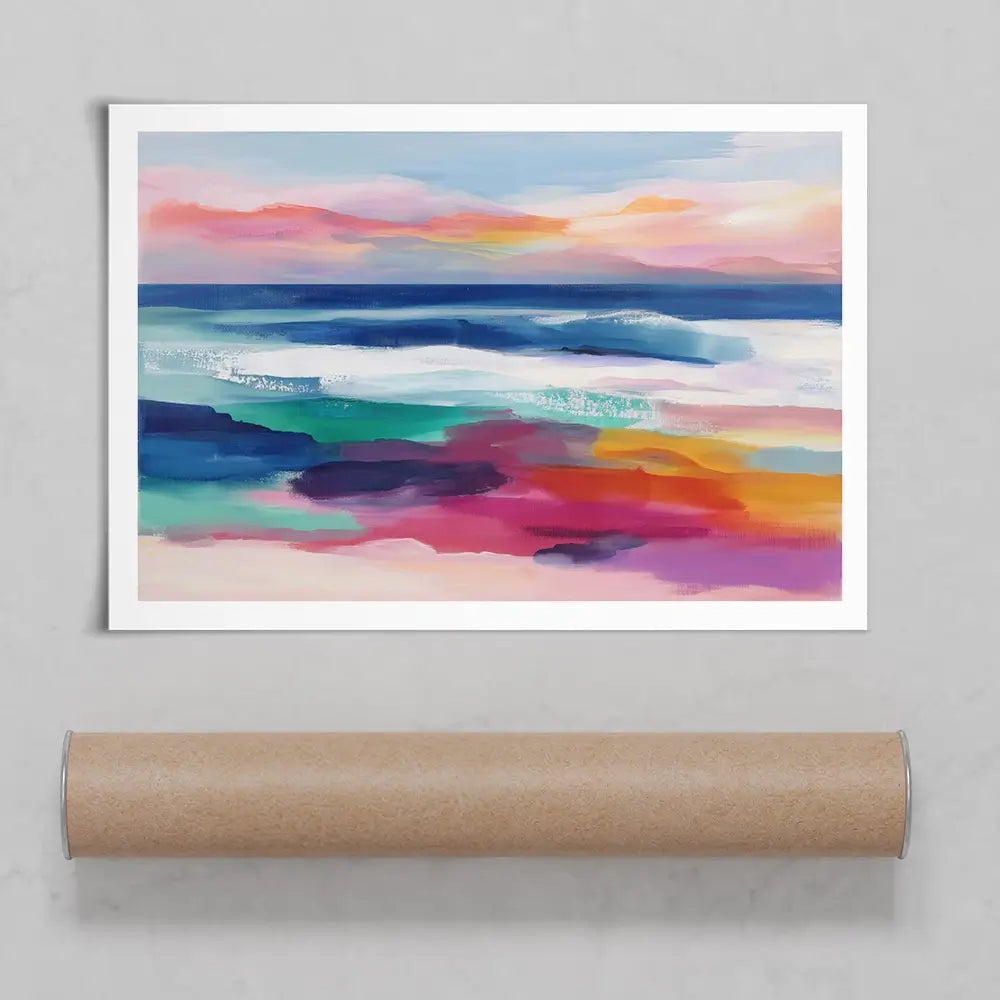 Coastal Dawn Art Print Coastal Dawn Art Print wall art product Chromatic Storm Studio