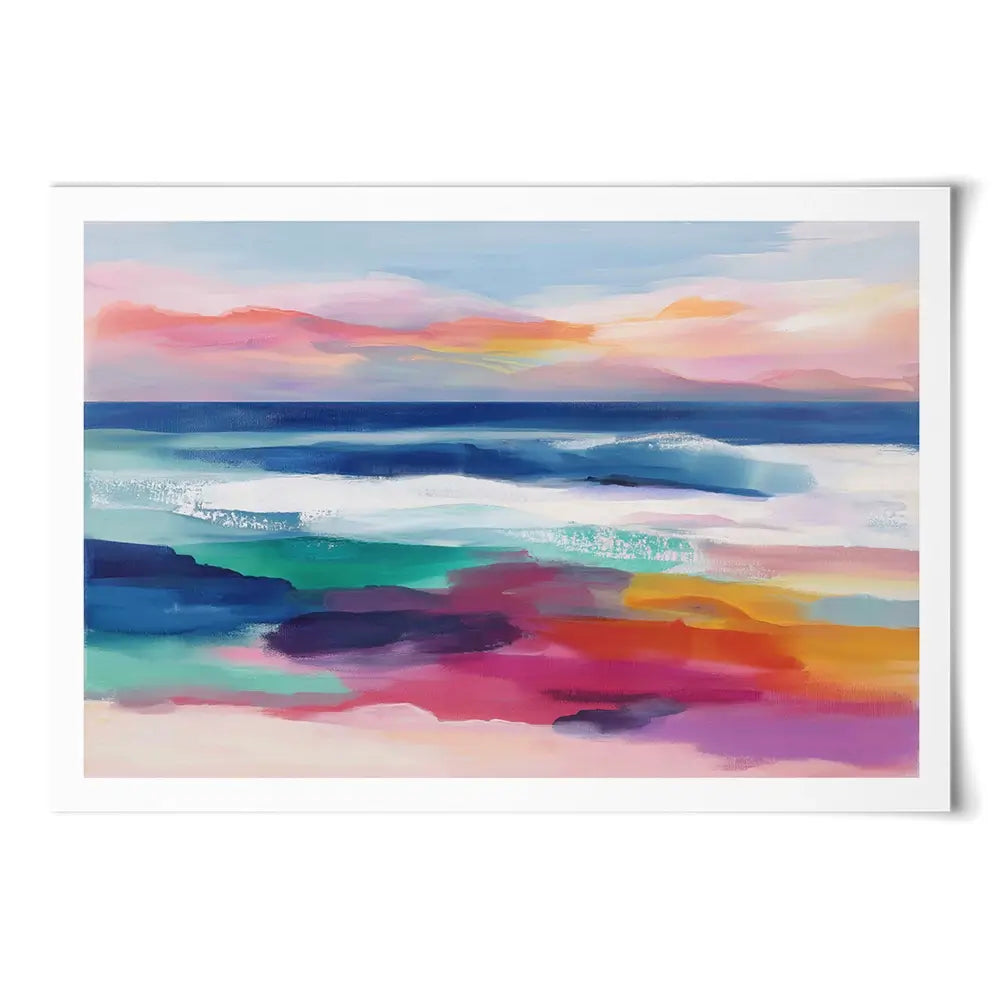 Coastal Dawn Art Print Coastal Dawn Art Print wall art product Chromatic Storm Studio