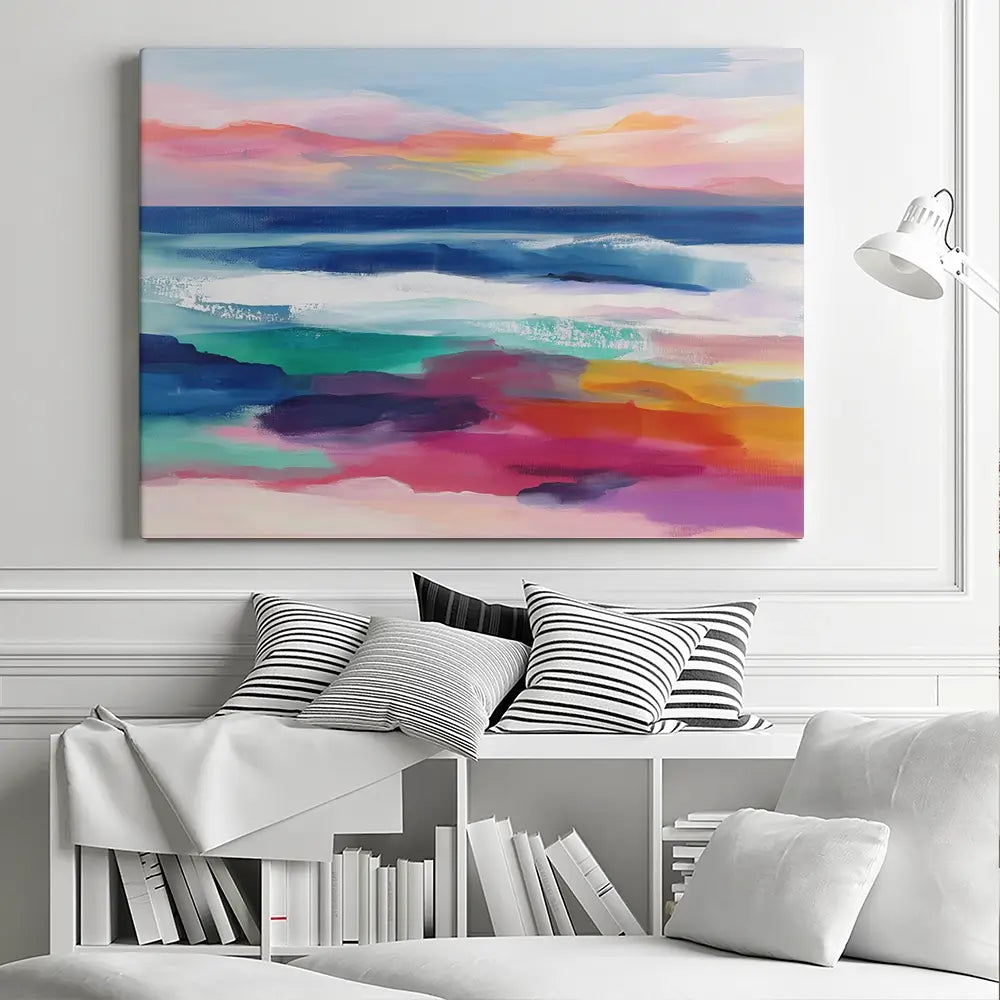Coastal Dawn Canvas Print Coastal Dawn Canvas Print wall art product Chromatic Storm Studio