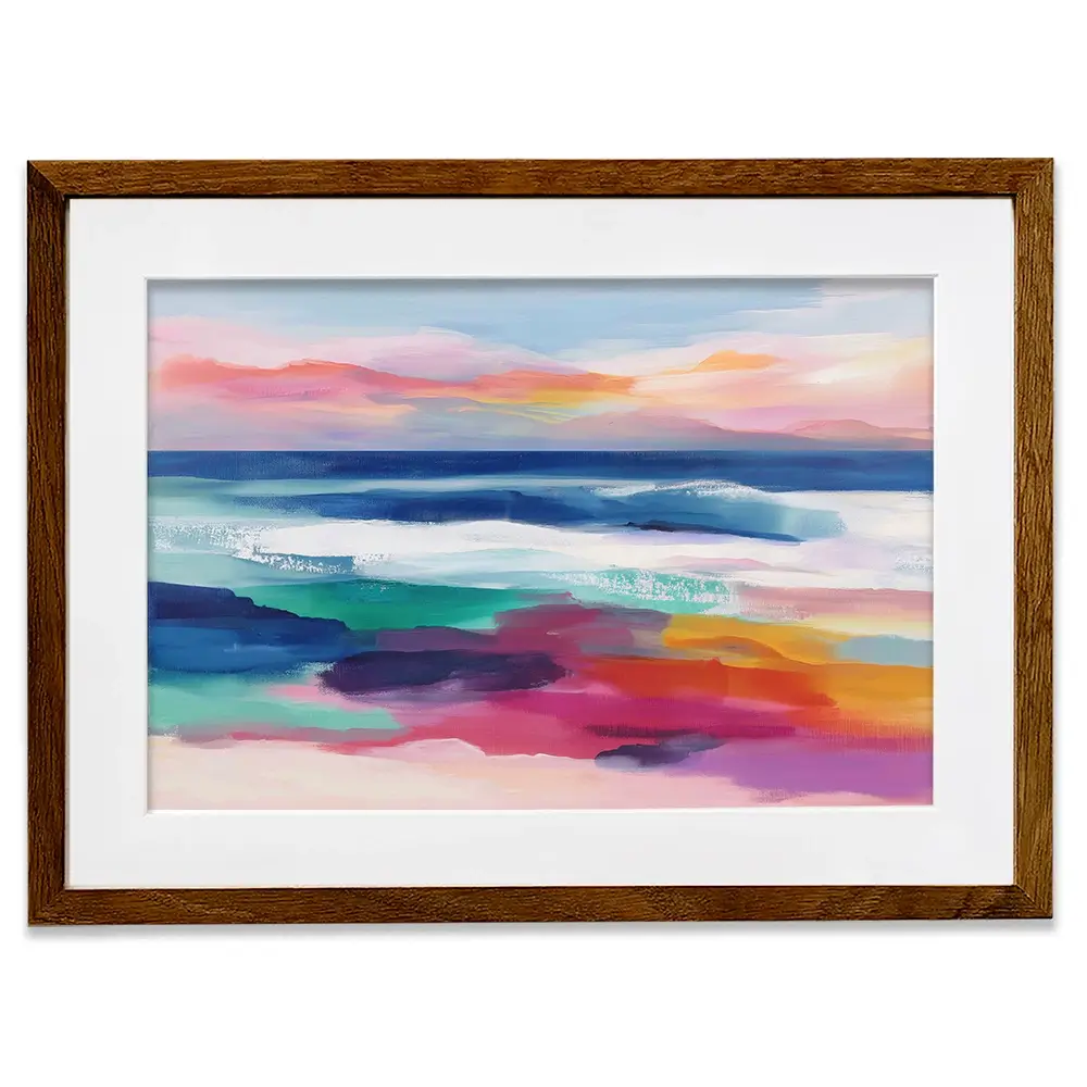 Coastal Dawn Framed Art Print Coastal Dawn Framed Art Print wall art product Chromatic Storm Studio