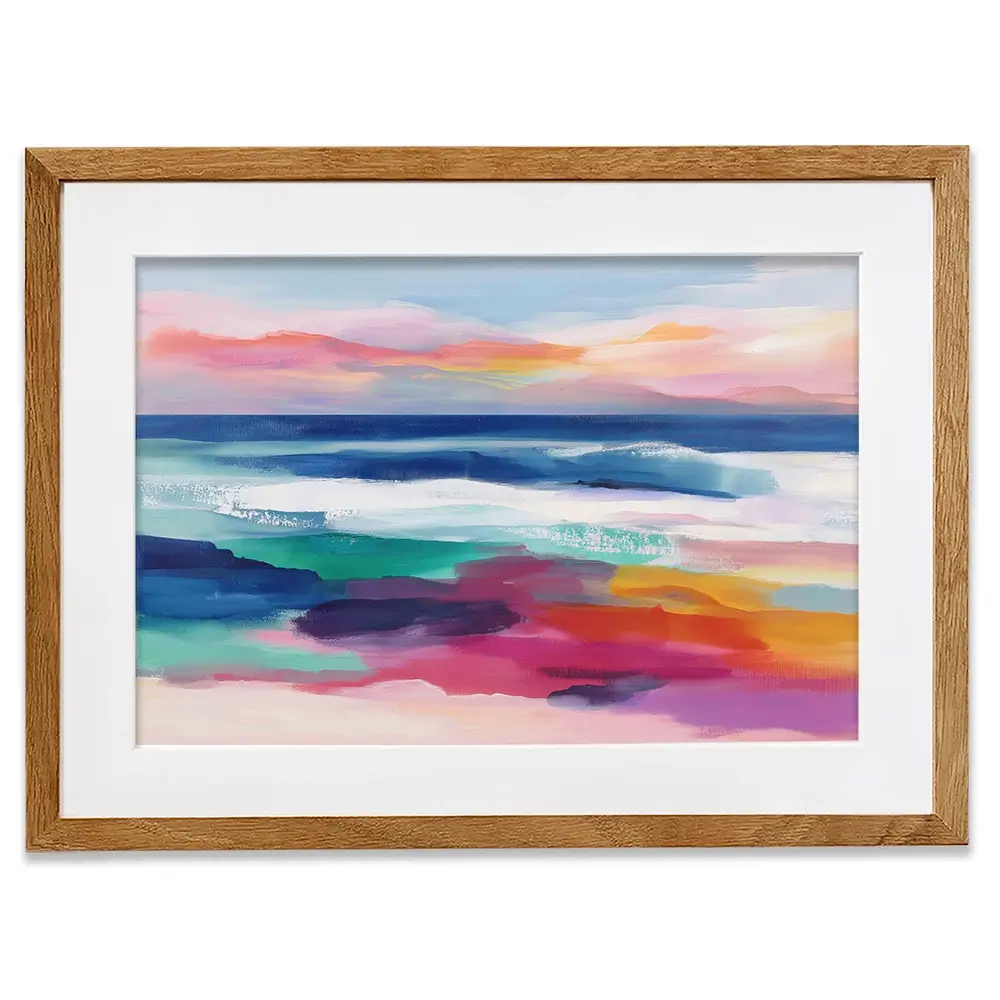 Coastal Dawn Framed Art Print Coastal Dawn Framed Art Print wall art product Chromatic Storm Studio