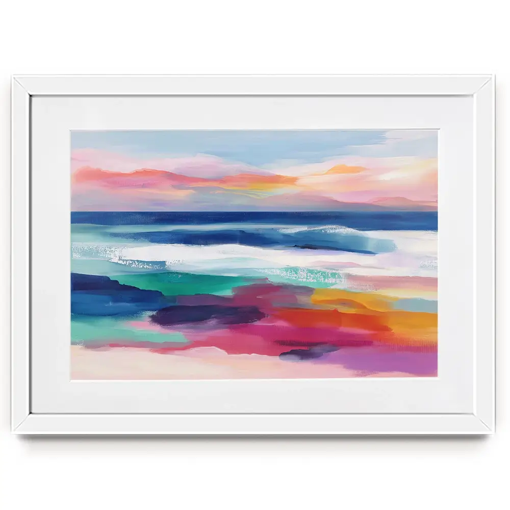 Coastal Dawn Framed Art Print Coastal Dawn Framed Art Print wall art product Chromatic Storm Studio