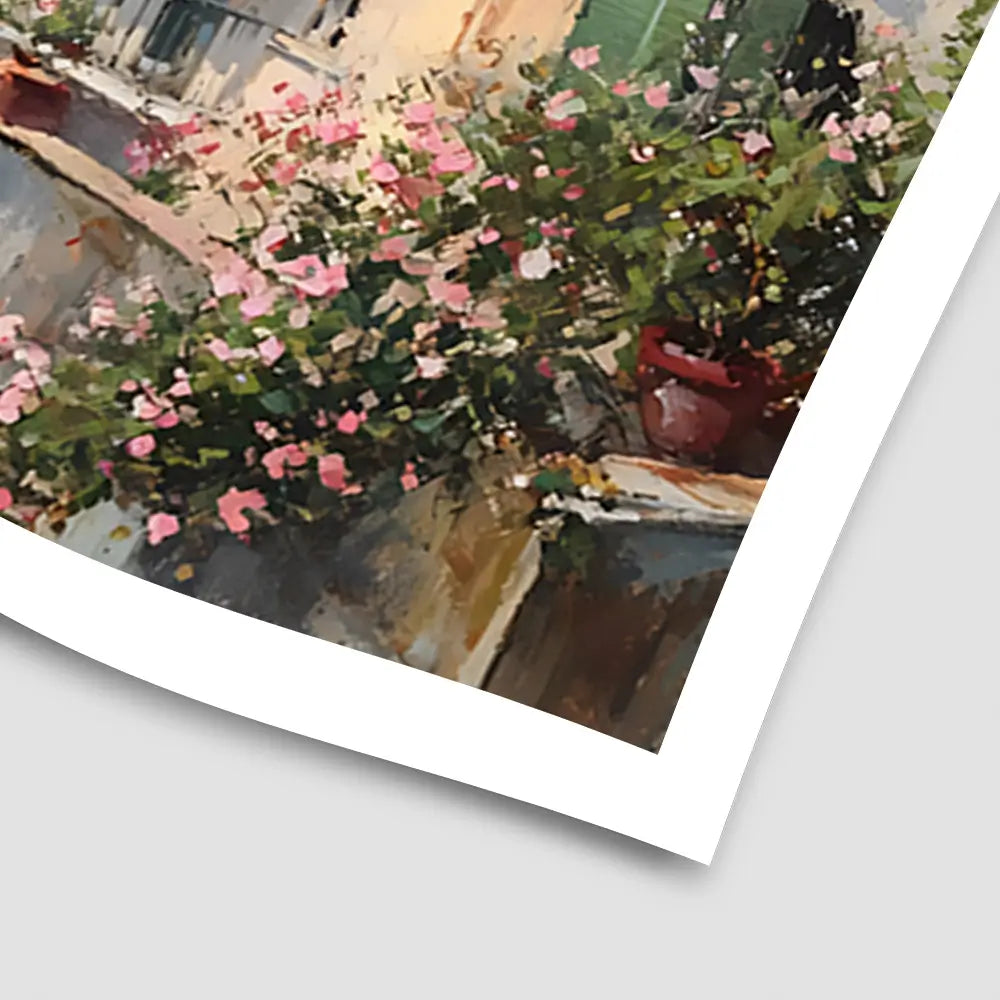 Coastal Italian Village Art Print Coastal Italian Village Art Print wall art product Art by Özge - Independent