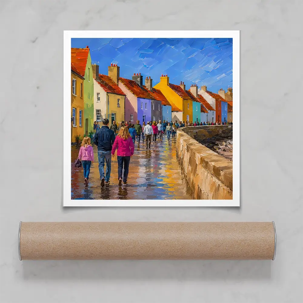 Coastal Path Square Art Print Coastal Path Square Art Print wall art product Art Print Shop