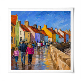 Coastal Path Square Art Print Coastal Path Square Art Print wall art product Art Print Shop