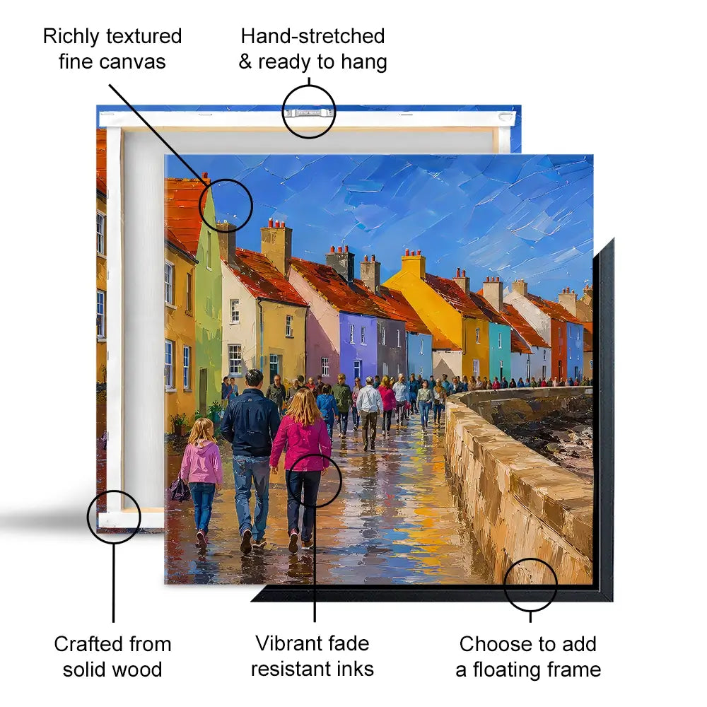 Coastal Path Square Canvas Print Coastal Path Square Canvas Print wall art product David Alexander Elder