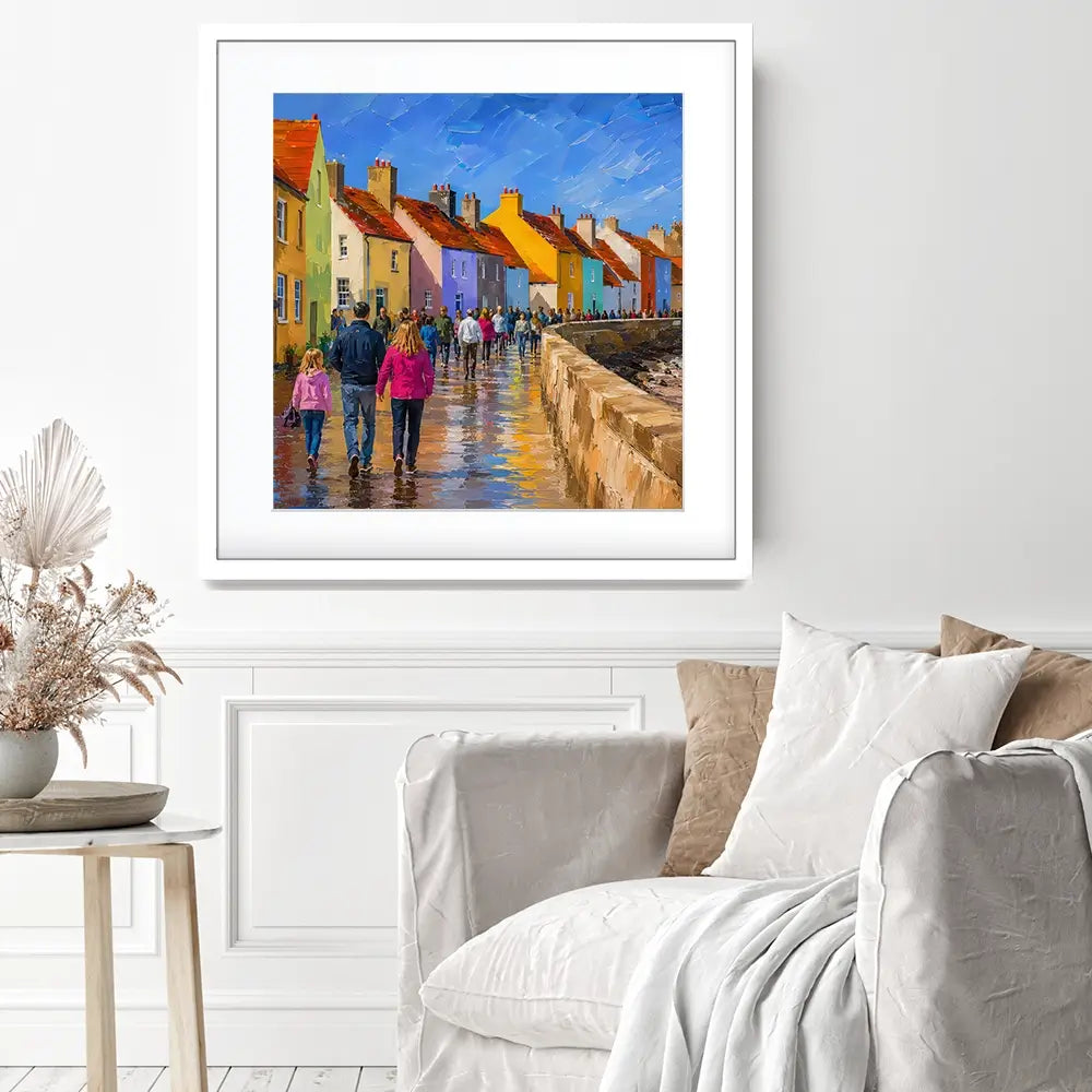 Coastal Path Square Framed Art Print Coastal Path Square Framed Art Print wall art product Art Print Shop