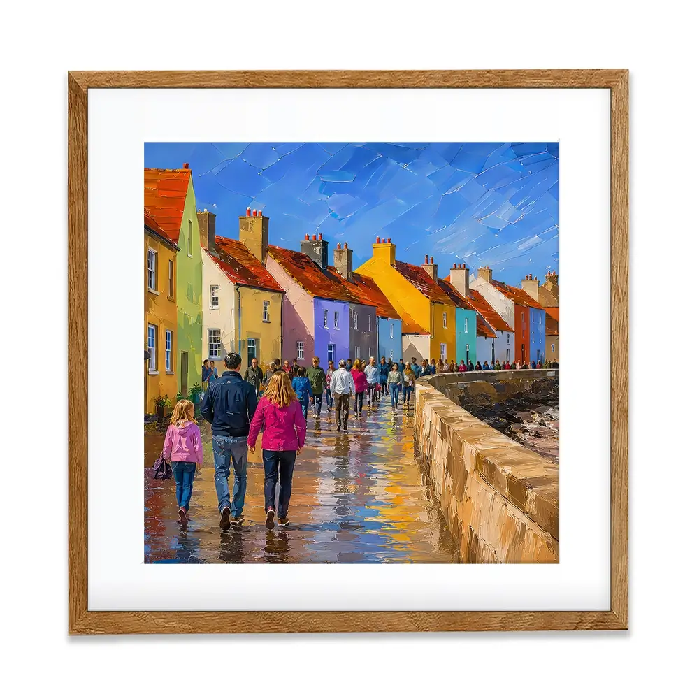 Coastal Path Square Framed Art Print Coastal Path Square Framed Art Print wall art product Art Print Shop